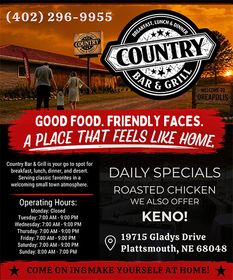 COUNTRY BAR & GRILL, Cass COUNTY, NE