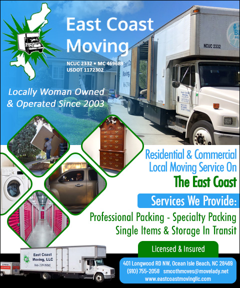 EAST COAST MOVING LLC, Brunswick County, NC