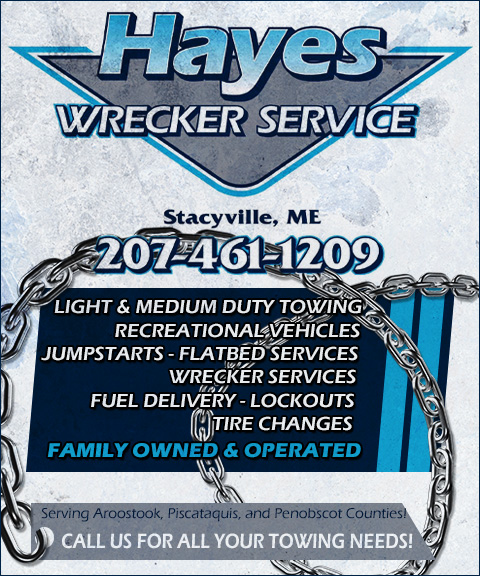 hayeswreckerservice HAYES WRECKER SERVICE, Aroostook COUNTY, ME