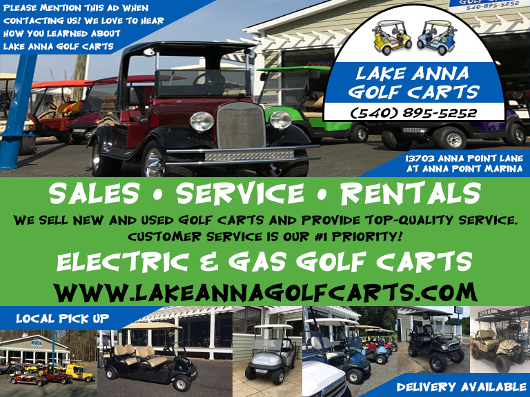 LAKE ANNA GOLF CARTS, LOUISA COUNTY, VA