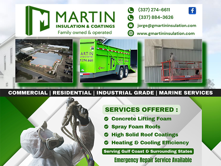 MARTIN INSULATION & COATINGS, CALCASIEU PARISH, LA