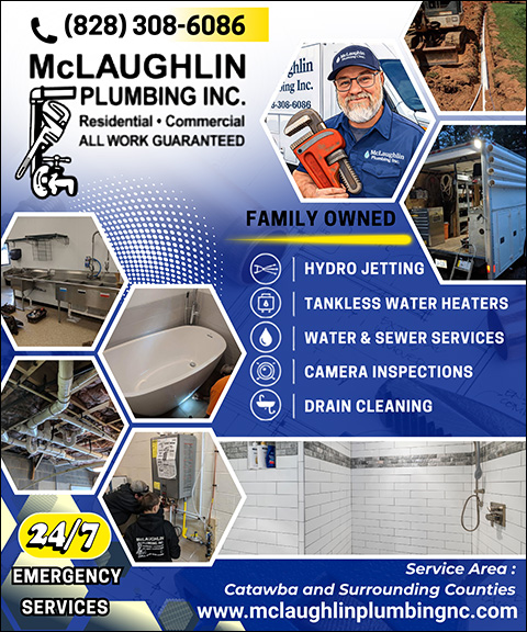 MCLAUGHLIN PLUMBING, CATAWBA COUNTY, NC