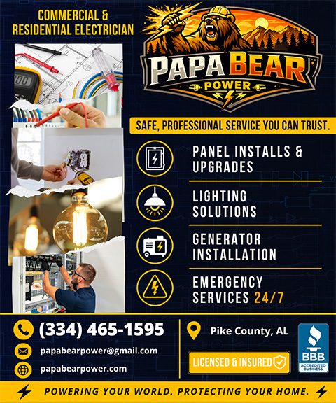 PAPA BEAR POWER ELECTRICAL, Pike County, AL