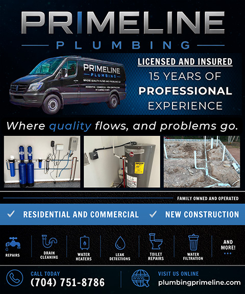PRIMELINE PLUMBING, CLEVELAND COUNTY, NC