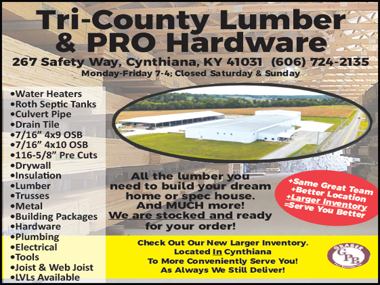 TRI-COUNTY LUMBER, Harrison COUNTY, KY