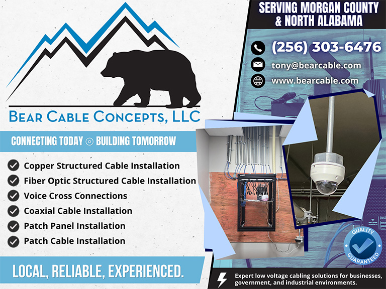 BEAR CABLE CONCEPTS, MORGAN COUNTY, AL