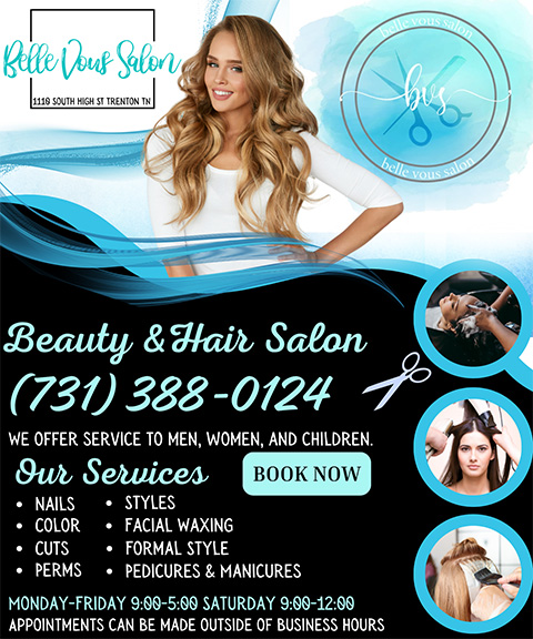 BELLE VOUS SALON, Gibson COUNTY, TN