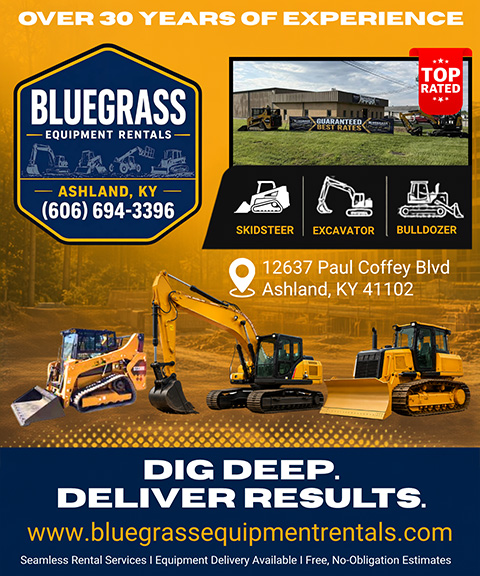 BLUEGRASS EQUIPMENT RENTALS, BOYD COUNTY, KY