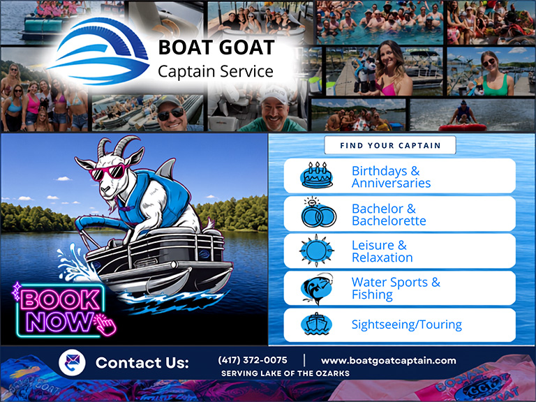 BOAT GOAT CAPTAIN’S SERVICES, CAMDEN COUNTY, MO