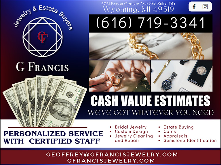 gfrancisjewelryandestatebuyers G FRANCIS JEWELRY AND ESTATE BUYERS, Kent COUNTY, MI