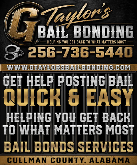 gtaylorsbailbonds G TAYLOR’S BAIL BONDING, CULLMAN COUNTY, AL
