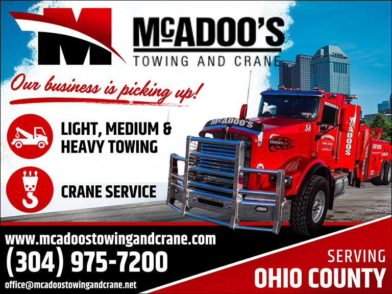 mcadoostowingandcrane MCADOO’S TOWING & CRANE SERVICE, OHIO COUNTY, WV