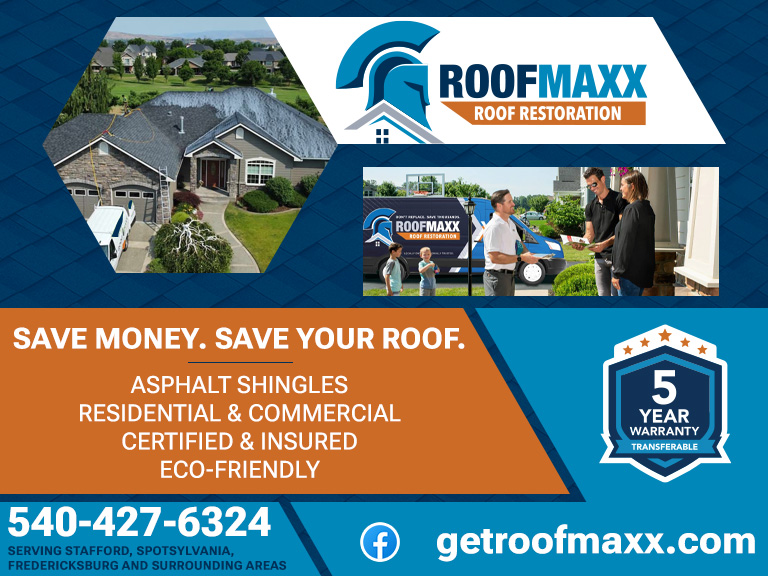 ROOF MAXX OF FREDERICKSBURG, SPOTSYLVANIA COUNTY, VA