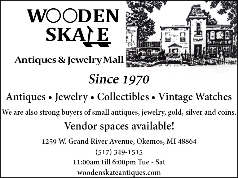 WOODEN SKATE ANTIQUE & JEWELRY, INGHAM COUNTY, MI