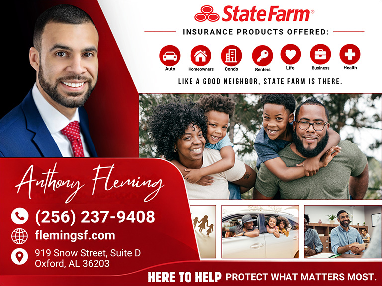 anthonyflemingstatefarminsurance Anthony Fleming State Farm Insurance, CALHOUN COUNTY, AL
