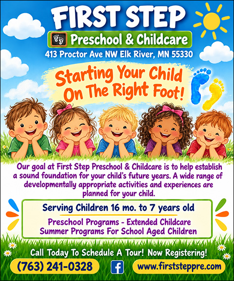 FIRST STEP PRESCHOOL AND CHILDCARE, Sherburne COUNTY, MN
