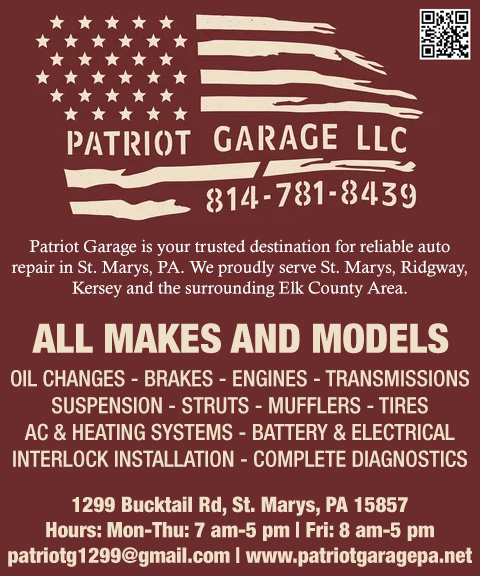 patriotgarage PATRIOT GARAGE LLC, ELK COUNTY, PA