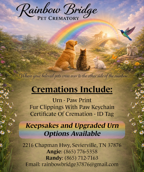 rainbowbridgepetcrematory Rainbow bridge pet crematory, sevier county, tn