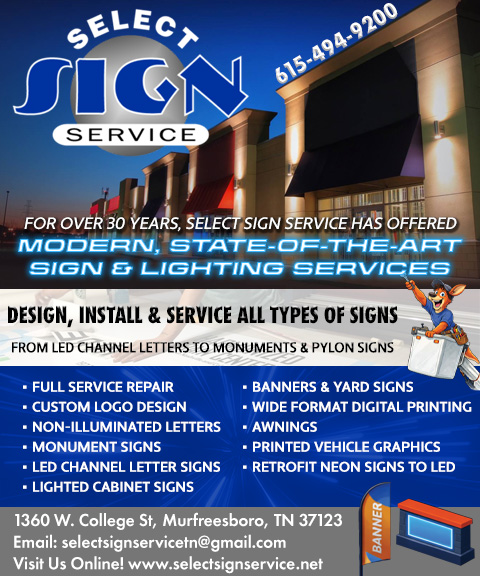 SELECT SIGN SERVICE-RUTHERFORD COUNTY, TN