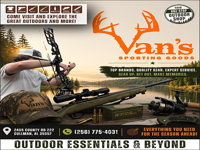 vanssportinggoods VAN’S SPORTING GOODS, CULLMAN COUNTY, AL