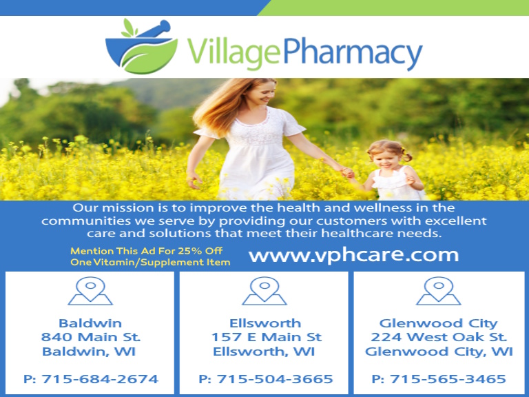 villagepharm VILLAGE PHARMACY, ST CROIX COUNTY, WI